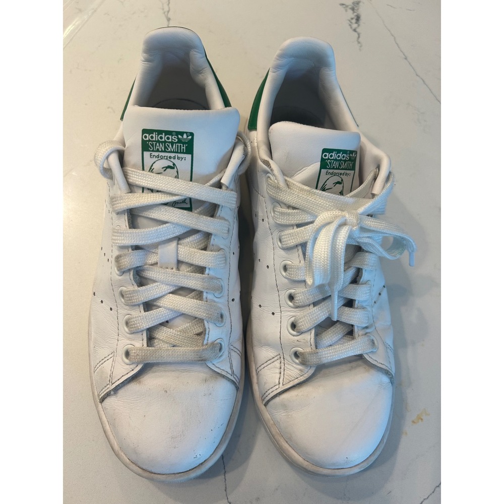Adidas Stan Smith Sneakers White Green Leather Low Top Classic Shoes M20324